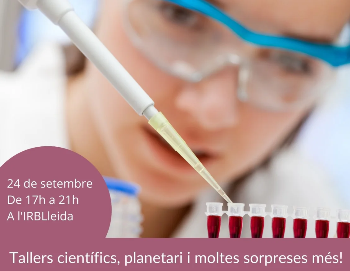 Torna la ‘Nit de la Recerca’ presencial a l’IRBLleida amb tallers sobre la construcció de l’ADN, la reanimació cardiopulmonar bàsica o la construcció d’uns pulmons