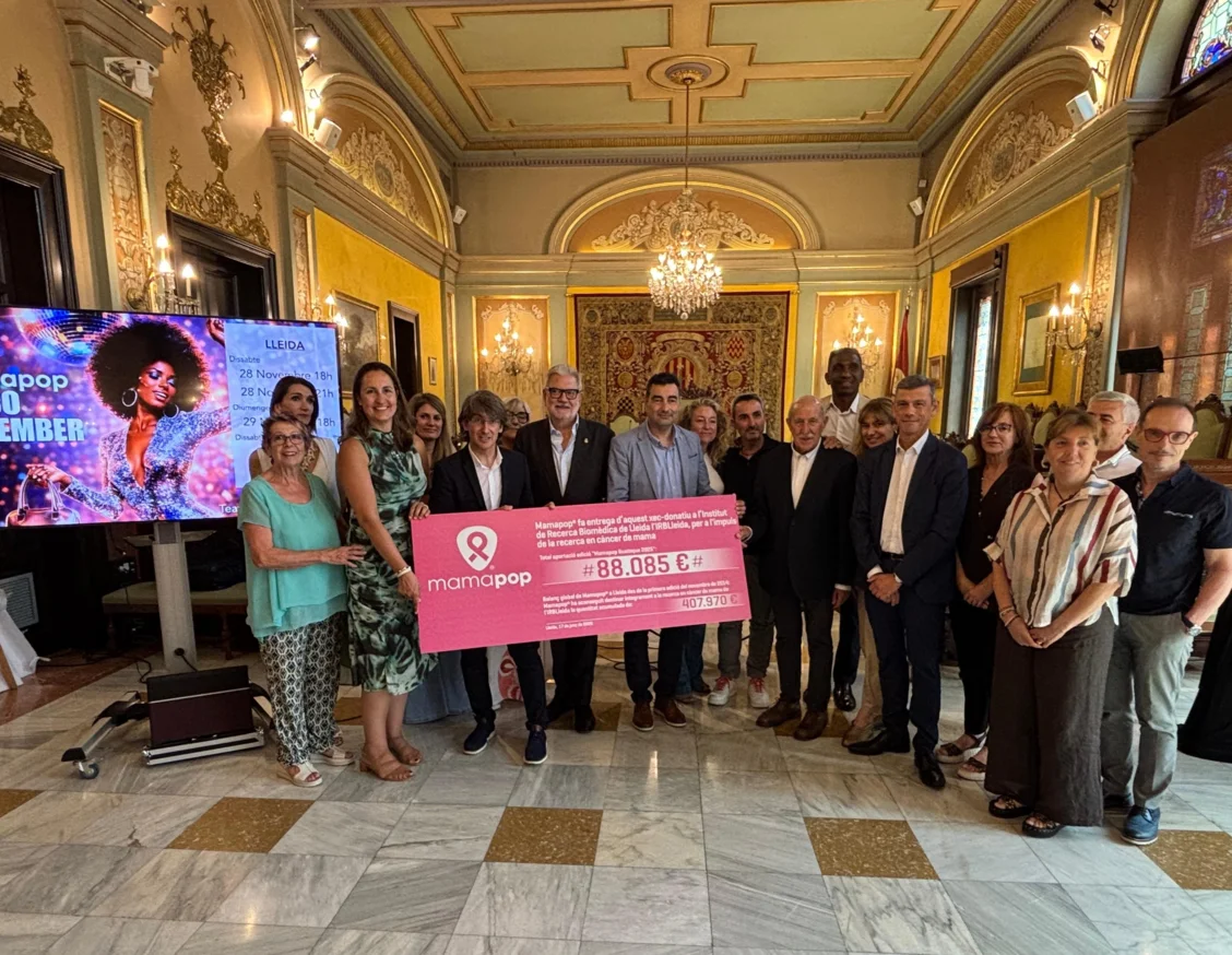 Mamapop donates €88,085 to IRBLleida, the largest donation in its history