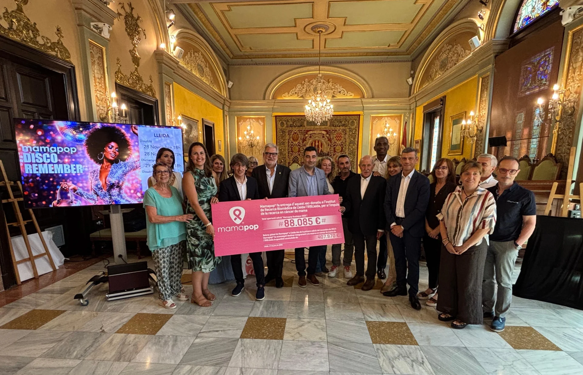 Mamapop donates €88,085 to IRBLleida, the largest donation in its history