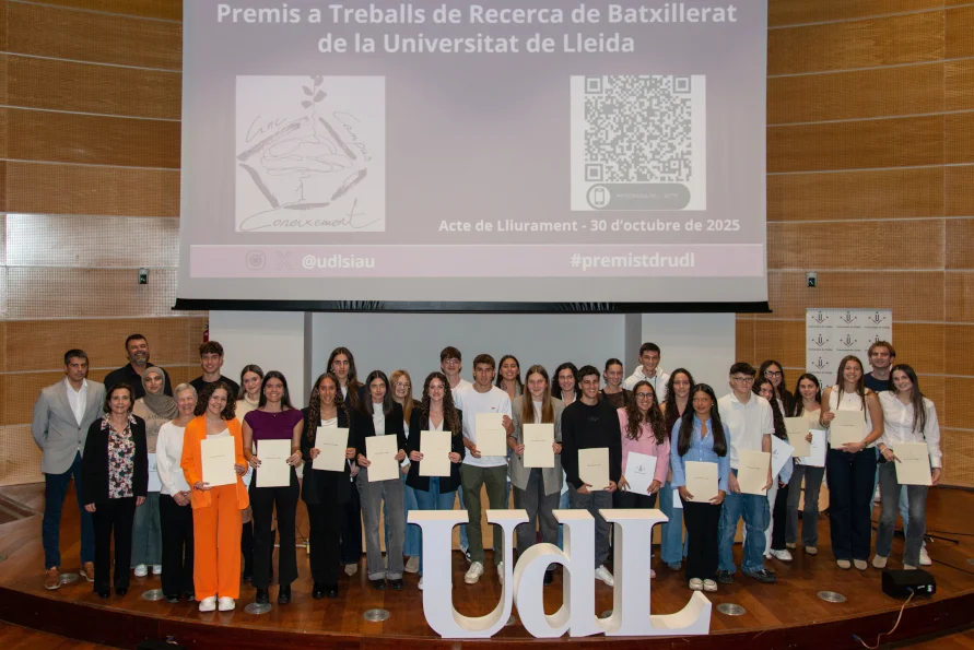 La UdL galardona la investigación del alumnado de bachillerato