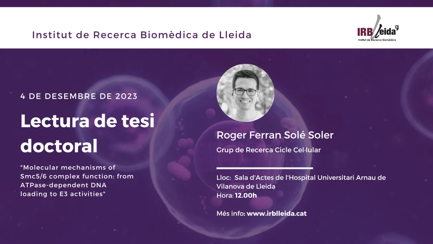 Lectura de tesi doctoral - Personal #IRBLleida