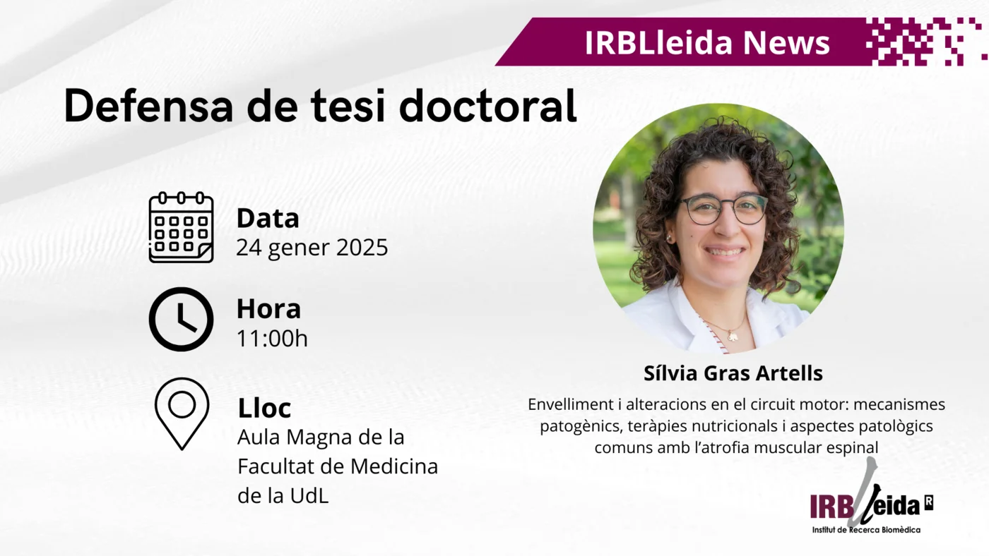 Lectura de tesi doctoral - Personal #IRBLleida