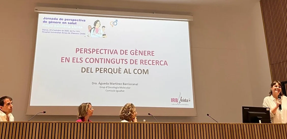 La Comisión de Igualdad del IRBLleida, en la Jornada de perspectiva de género en salud de la Región Sanitaria de Lleida