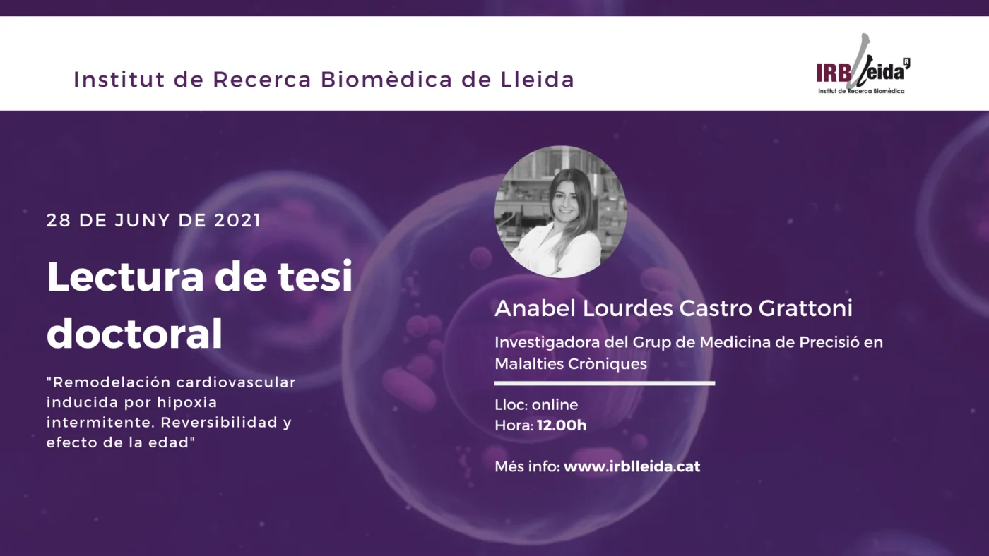 Doctoral thesis reading - Staff #IRBLleida