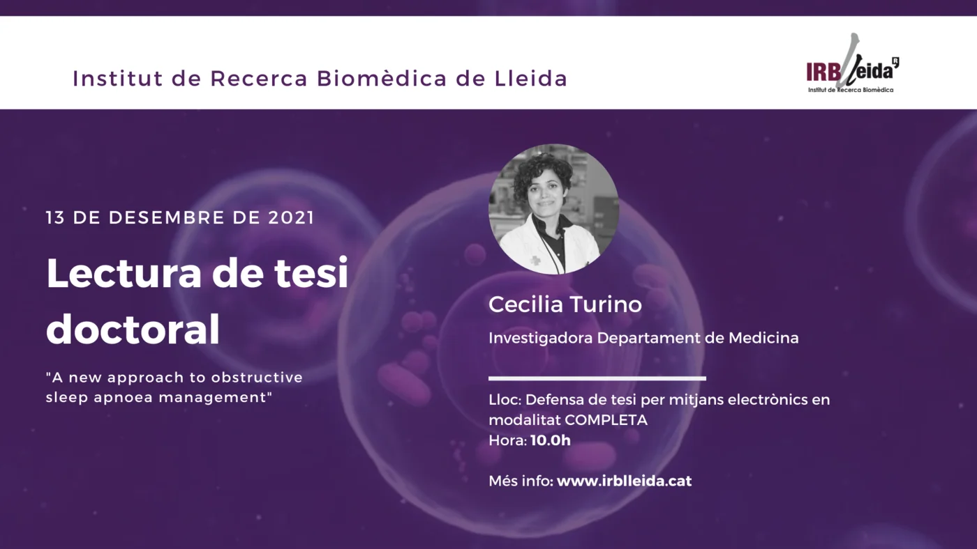 Lectura de tesis doctoral - Personal #IRBLleida