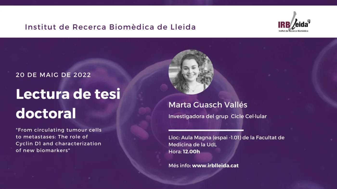 Lectura de tesis doctoral - Personal #IRBLleida
