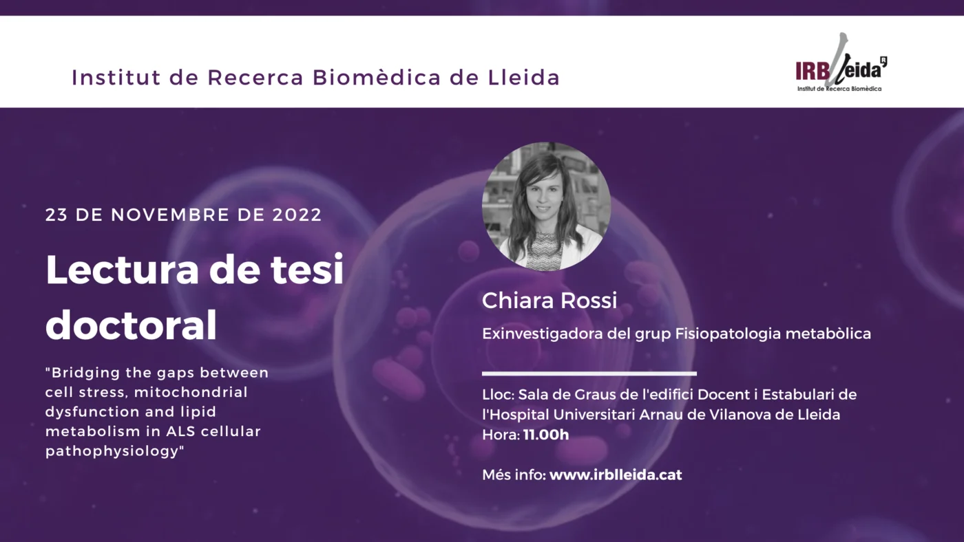 Lectura de tesis doctoral - Personal #IRBLleida