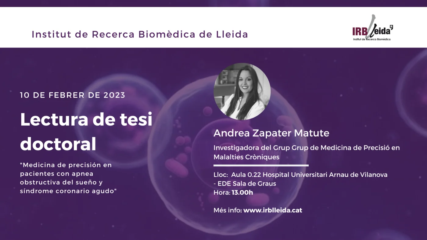 Lectura de tesi doctoral - Personal #IRBLleida