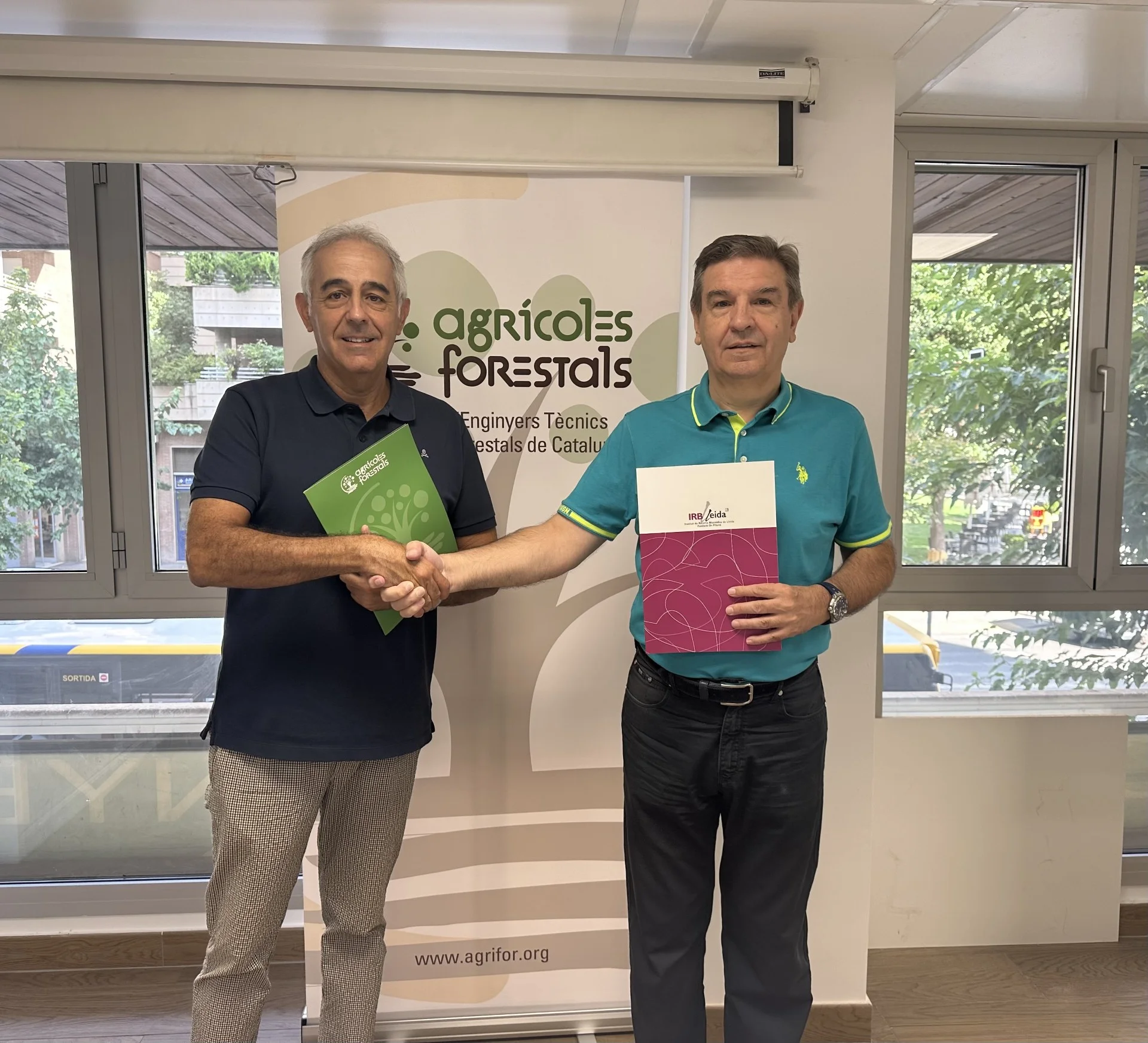 El Col·legi d’Enginyers Tècnics Agrícoles i Forestals de Catalunya (Delegación de Lleida) renueva su colaboración con el IRBLleida