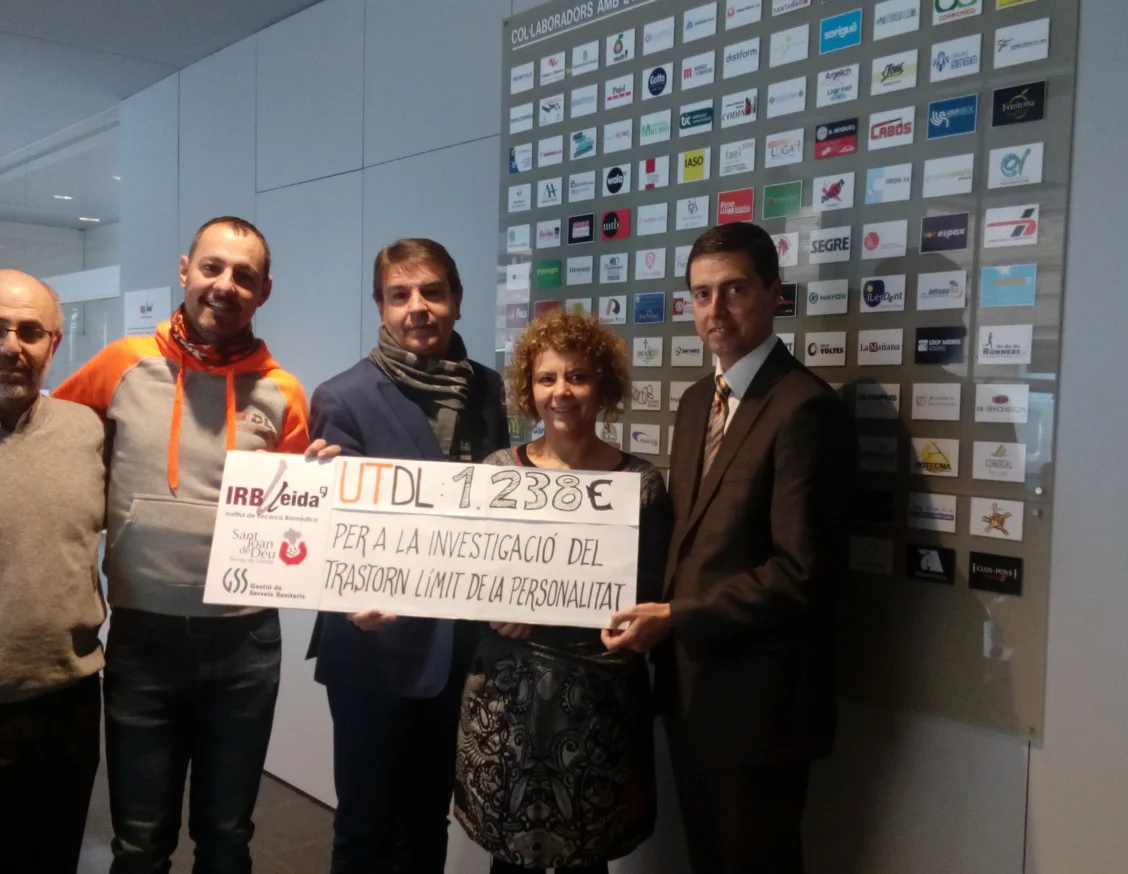 La Ultra Trail Terres de Lleida recauda 1.238 euros para la investigación en el IRBLleida del trastorno límite de personalidad