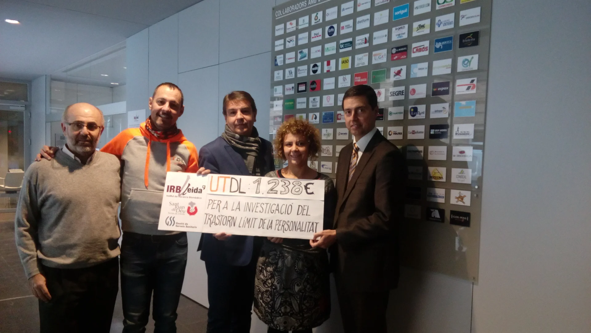 La Ultra Trail Terres de Lleida recauda 1.238 euros para la investigación en el IRBLleida del trastorno límite de personalidad