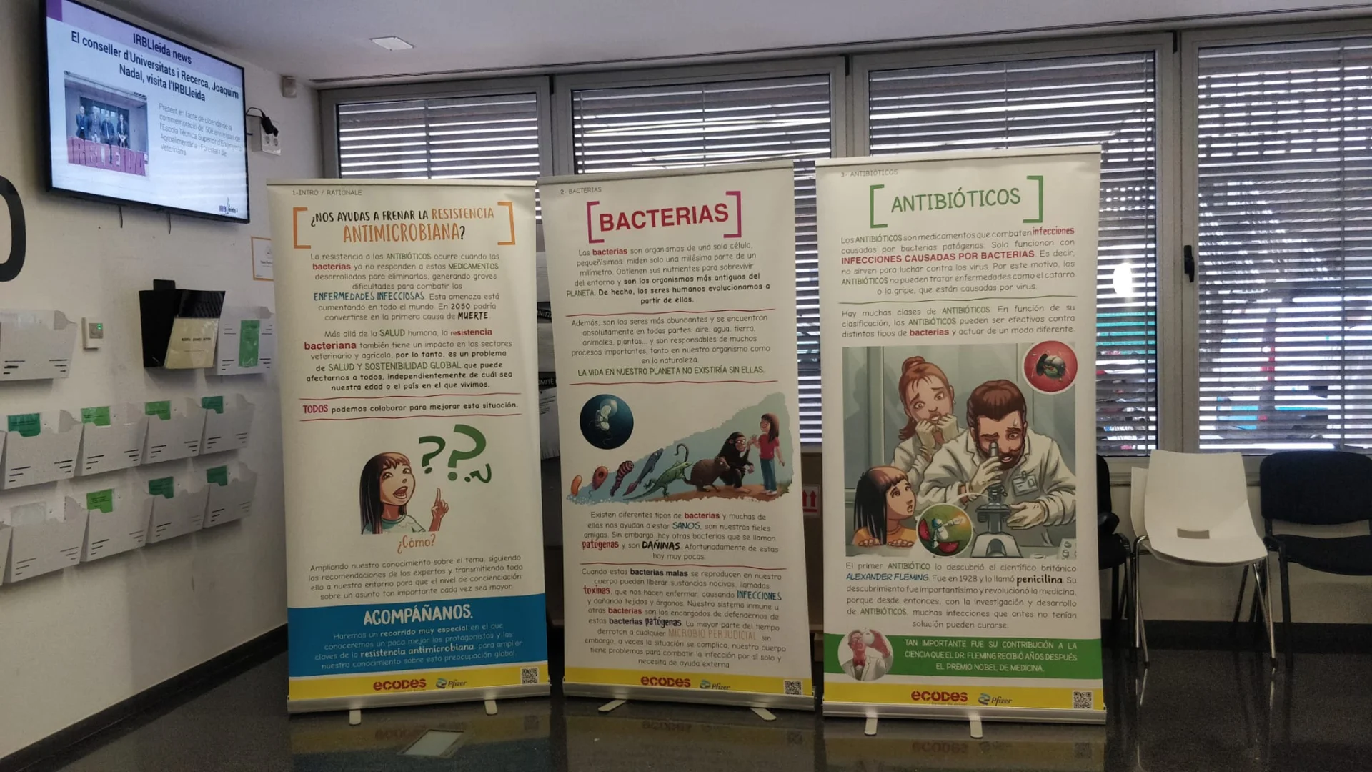 L’IRBLleida acull l’exposició “Inés y las bacterias”
